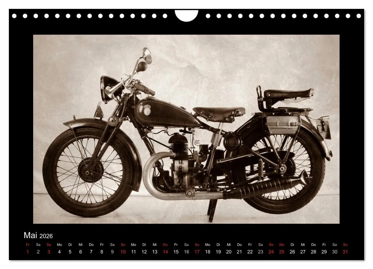 Bild: 9783516141856 | Motorrad Oldtimer aus Österreich (Wandkalender 2026 DIN A4 quer),...