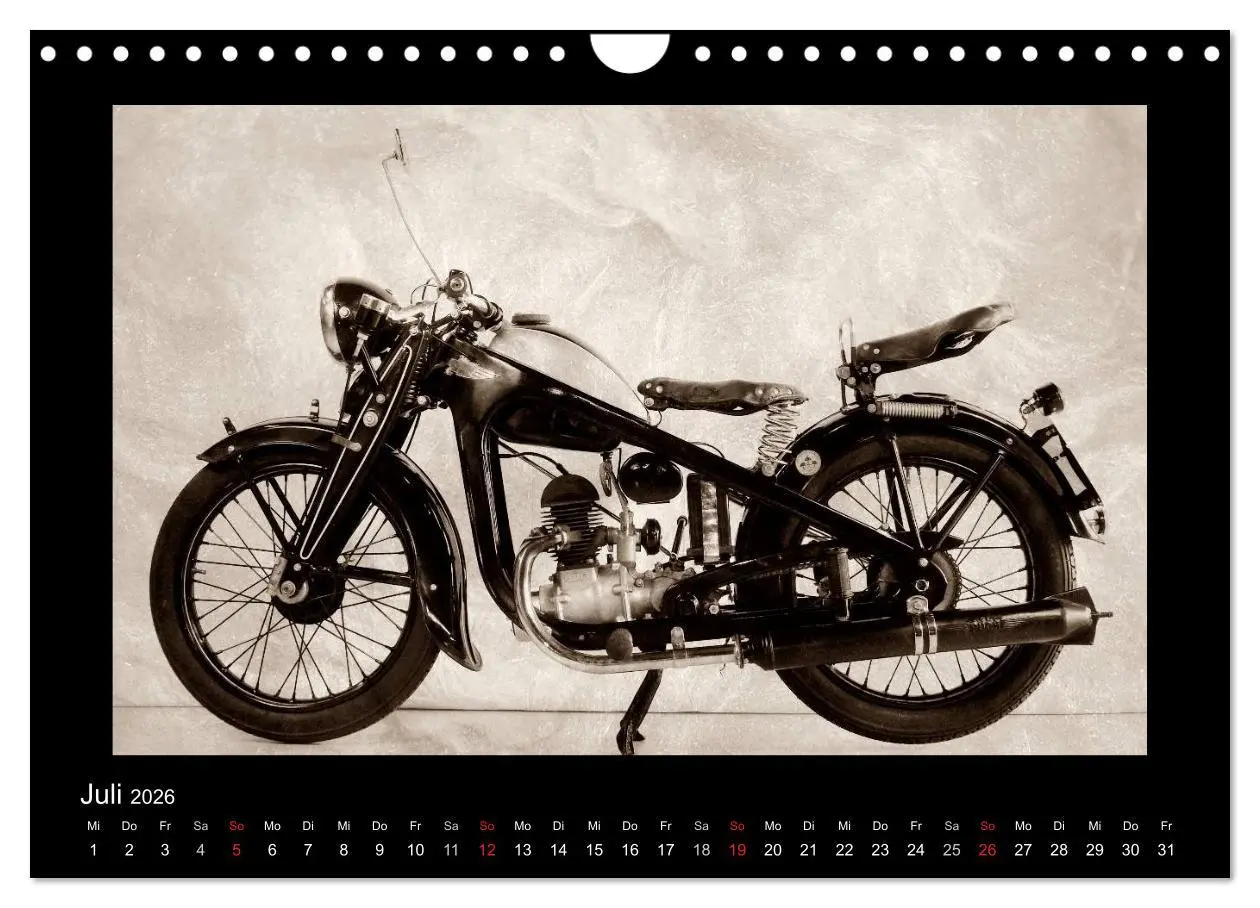 Bild: 9783516141856 | Motorrad Oldtimer aus Österreich (Wandkalender 2026 DIN A4 quer),...
