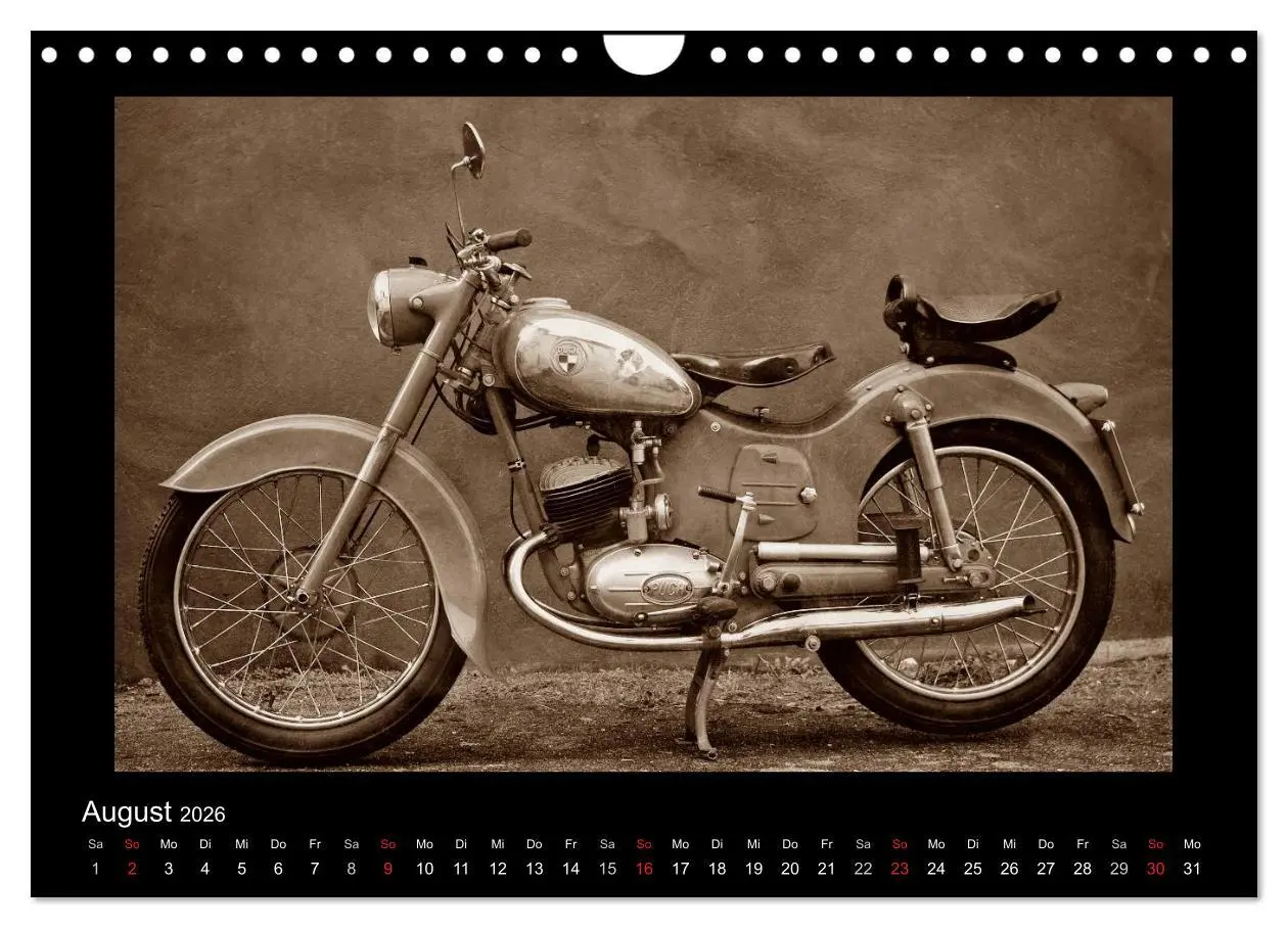 Bild: 9783516141856 | Motorrad Oldtimer aus Österreich (Wandkalender 2026 DIN A4 quer),...