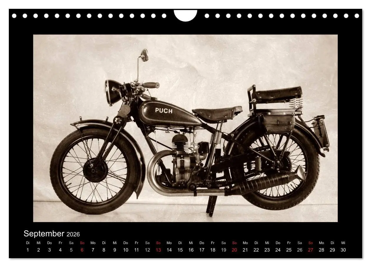 Bild: 9783516141856 | Motorrad Oldtimer aus Österreich (Wandkalender 2026 DIN A4 quer),...
