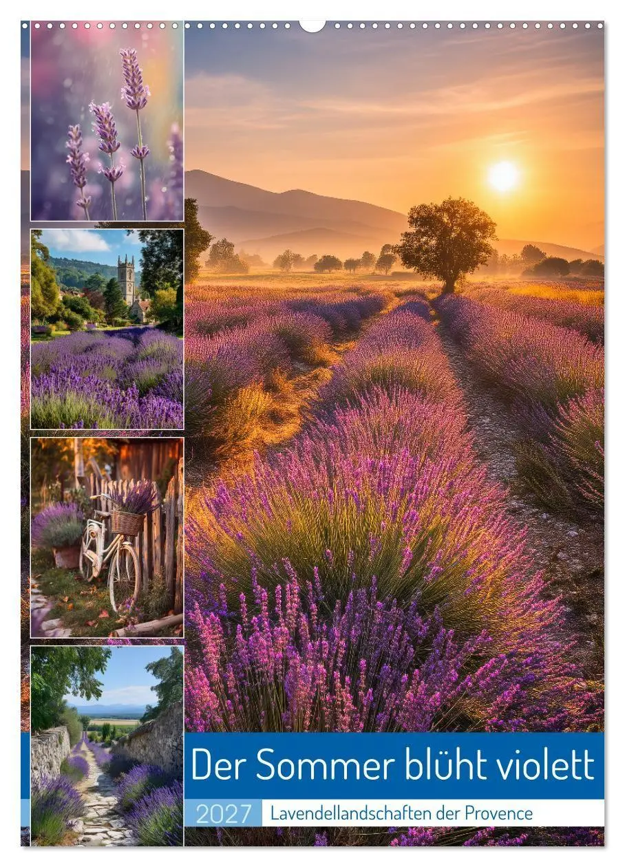 Cover: 9783516761856 | Der Sommer blüht violett (Wandkalender 2027 DIN A2 hoch), CALVENDO...