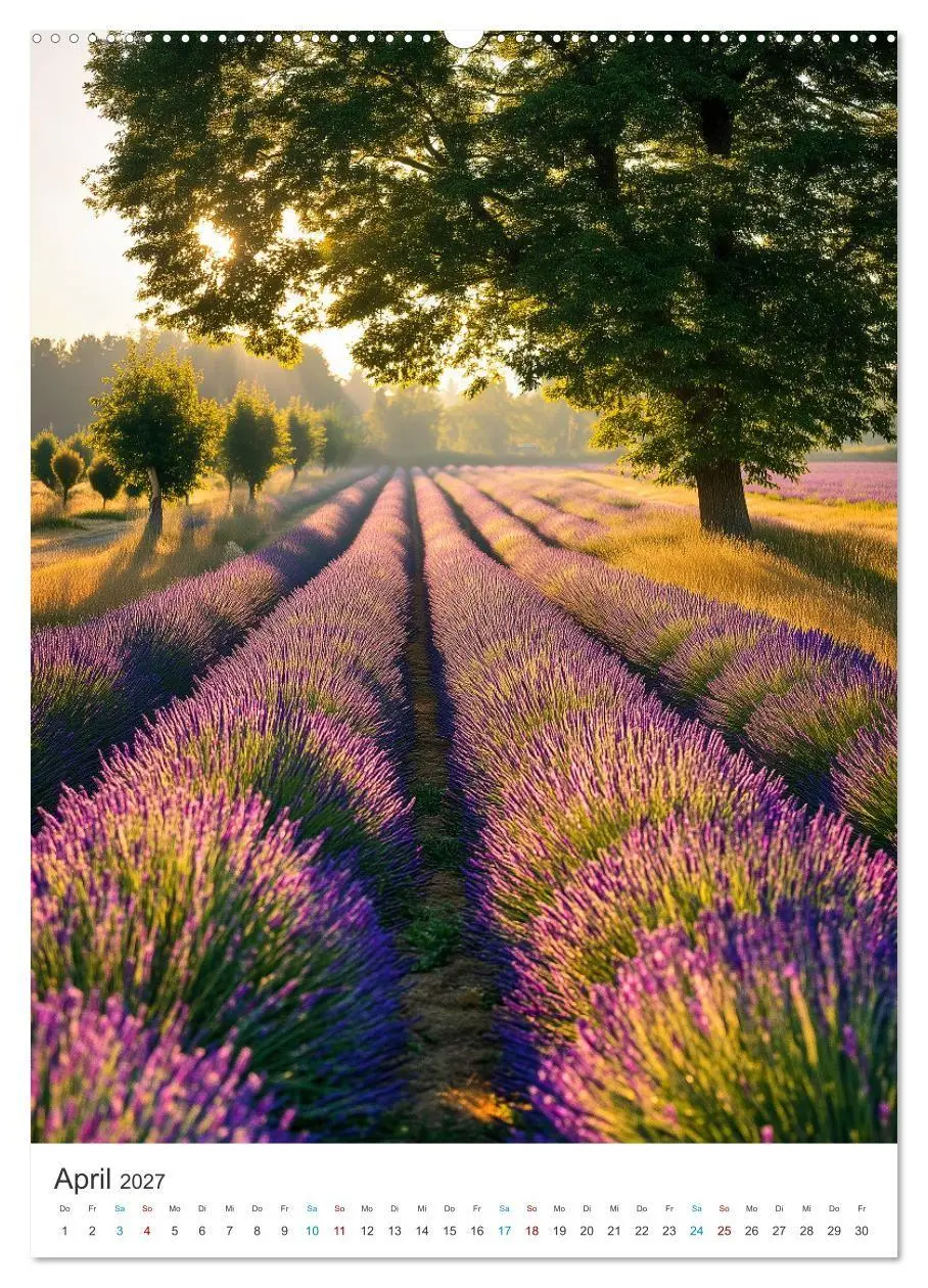 Bild: 9783516761856 | Der Sommer blüht violett (Wandkalender 2027 DIN A2 hoch), CALVENDO...