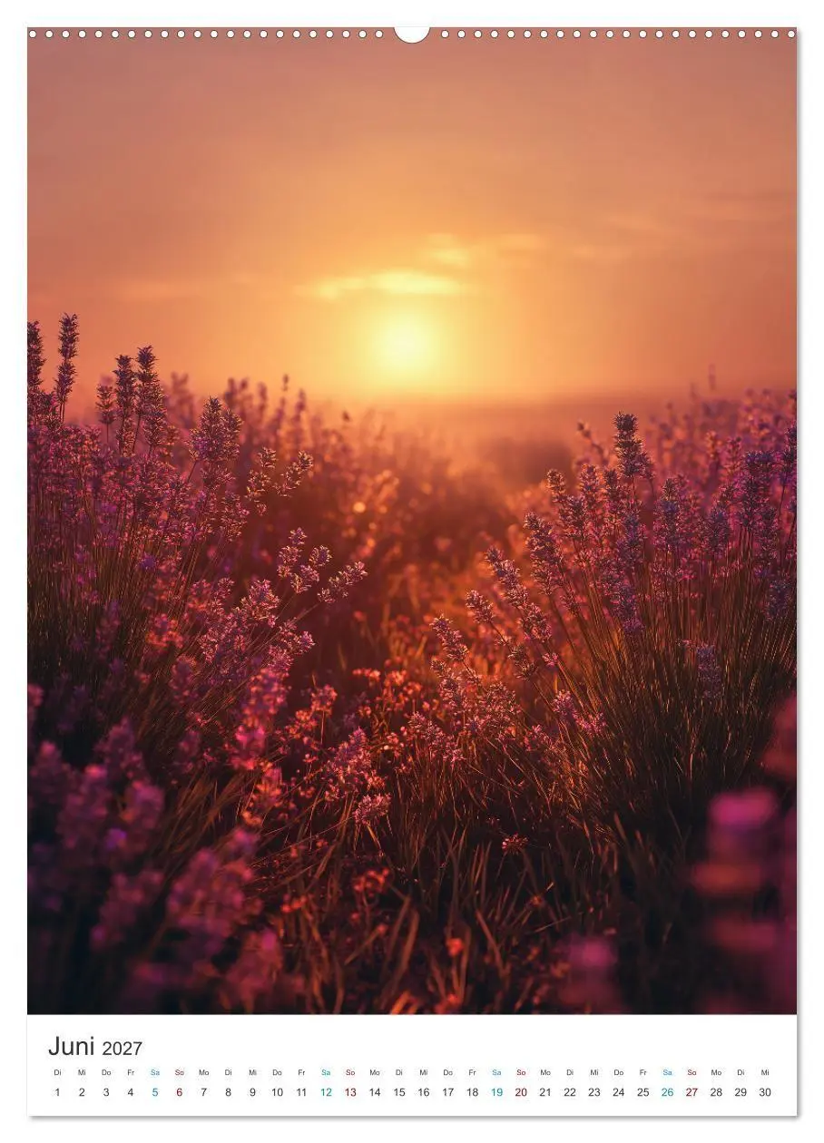 Bild: 9783516761856 | Der Sommer blüht violett (Wandkalender 2027 DIN A2 hoch), CALVENDO...