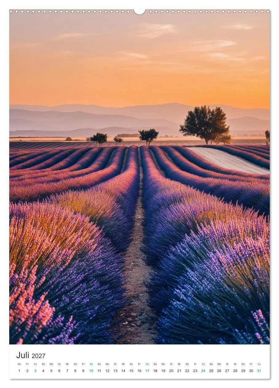 Bild: 9783516761856 | Der Sommer blüht violett (Wandkalender 2027 DIN A2 hoch), CALVENDO...