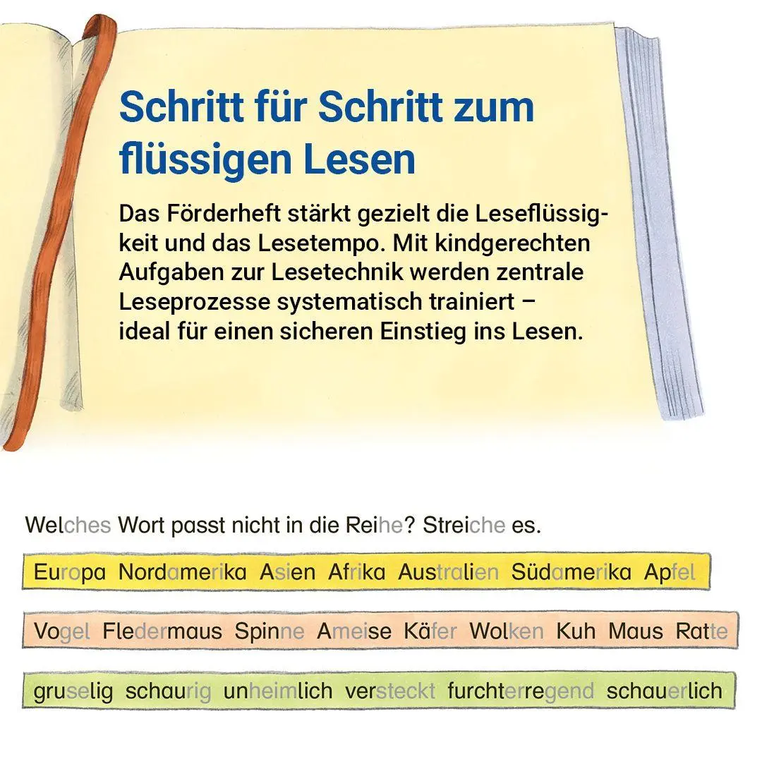 Bild: 9783619341856 | Das Förderheft Lesen 3 | Lesetechnik und Leseflüssigkeit | Stehr