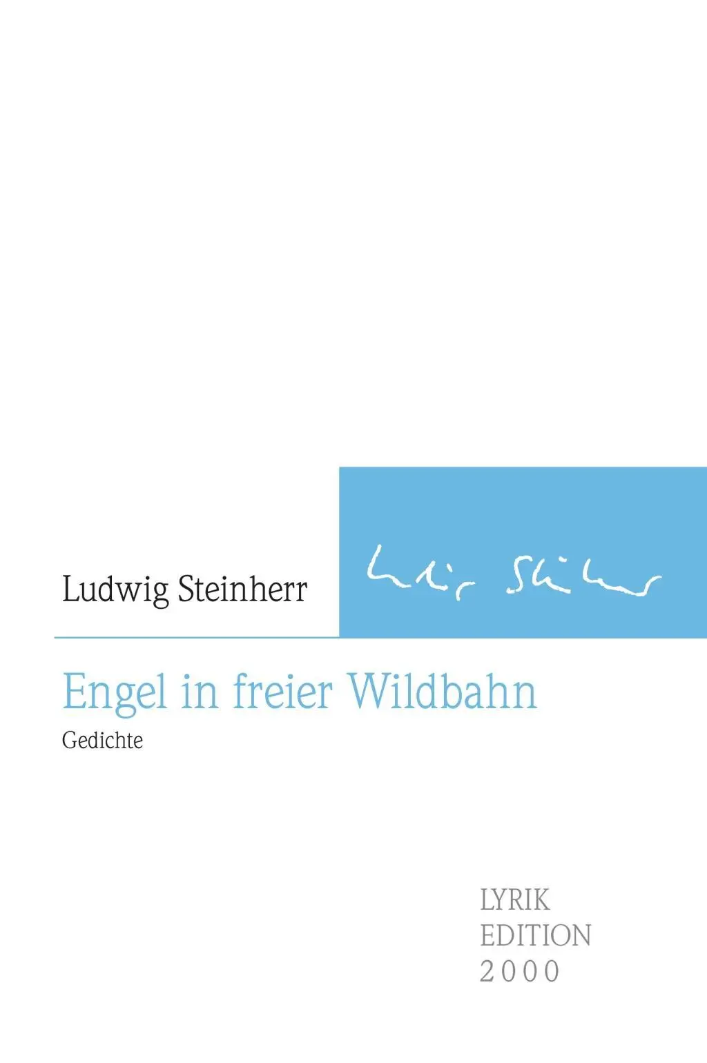 Cover: 9783962331856 | Engel in freier Wildbahn | Gedichte, Lyrikedition 2000 | Steinherr