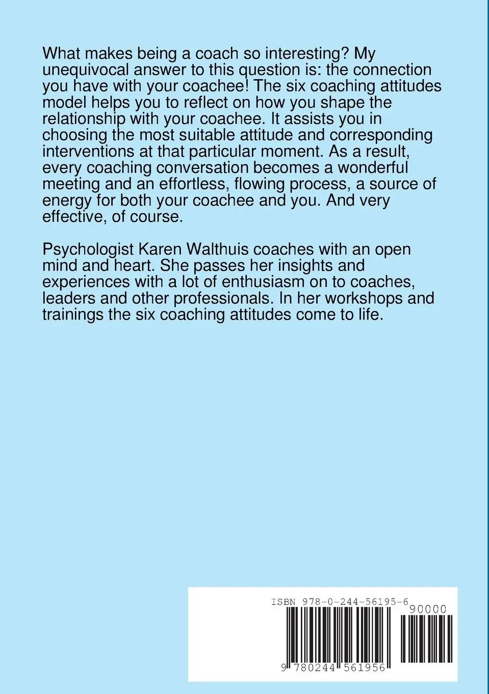 Rückseite: 9780244561956 | Six coaching attitudes | Karen Walthuis | Taschenbuch | Englisch