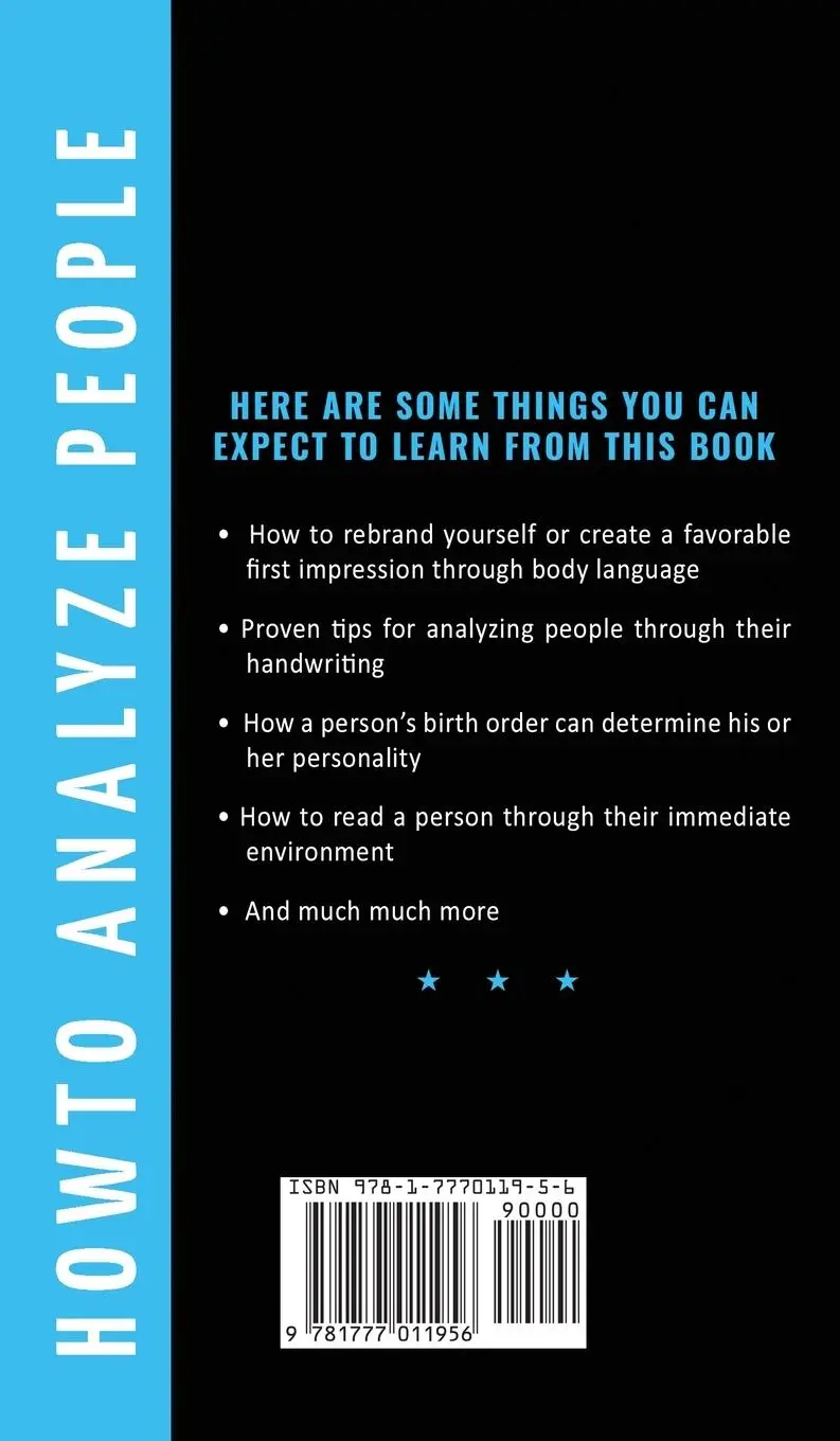 Rückseite: 9781777011956 | How To Analyze People | David T Abbots | Buch | Gebunden | Englisch