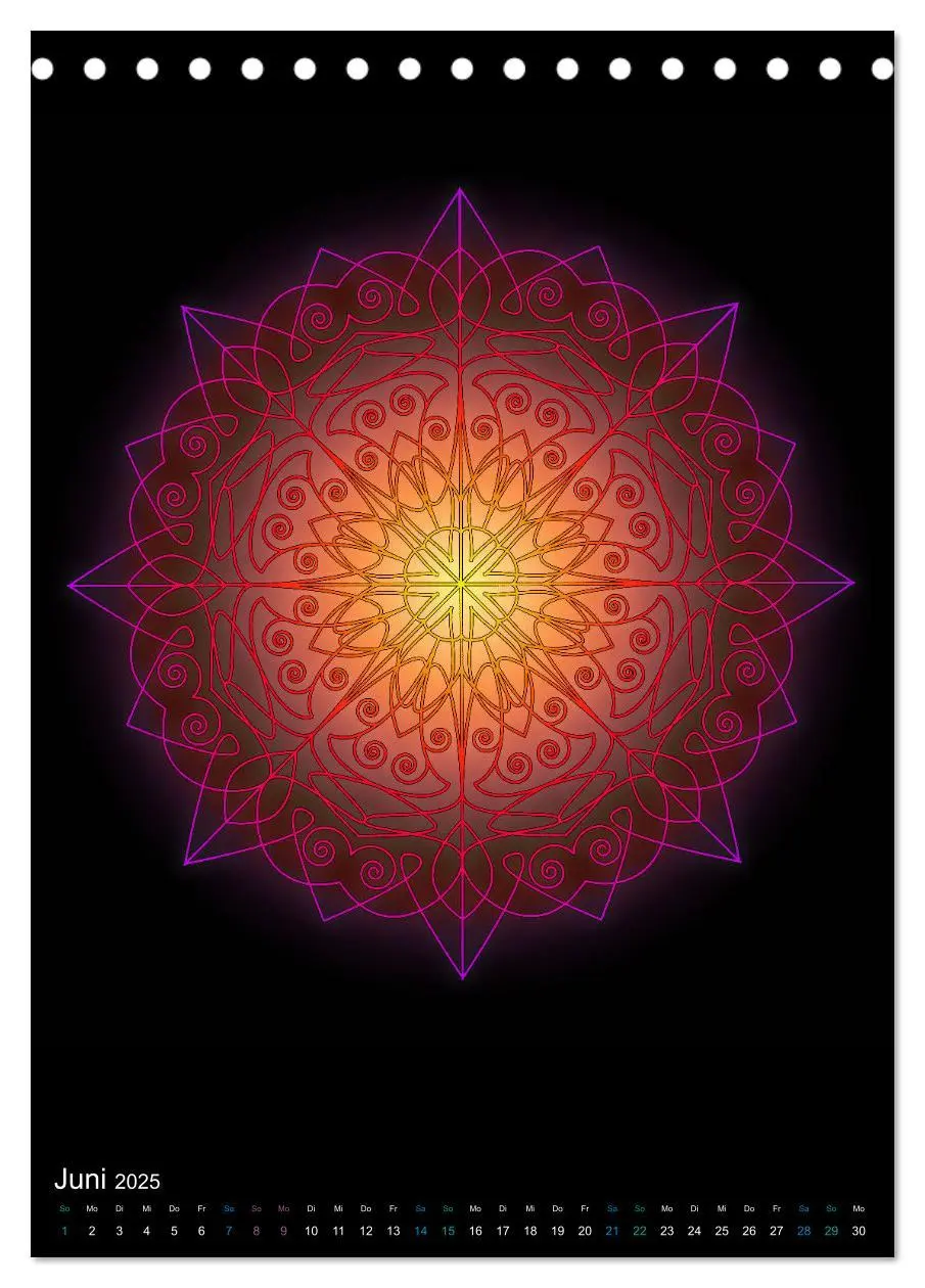 Bild: 9783435951956 | Mandala-Kalender 2025 (Tischkalender 2025 DIN A5 hoch), CALVENDO...
