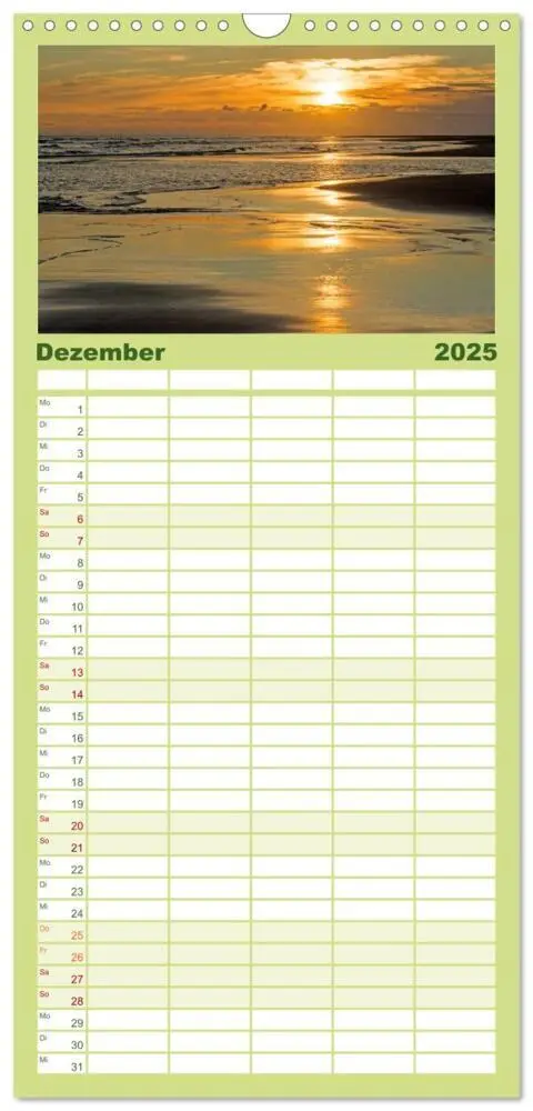 Bild: 9783457111956 | Familienplaner 2025 - Fanø - Himmel, Hav og mere mit 5 Spalten...