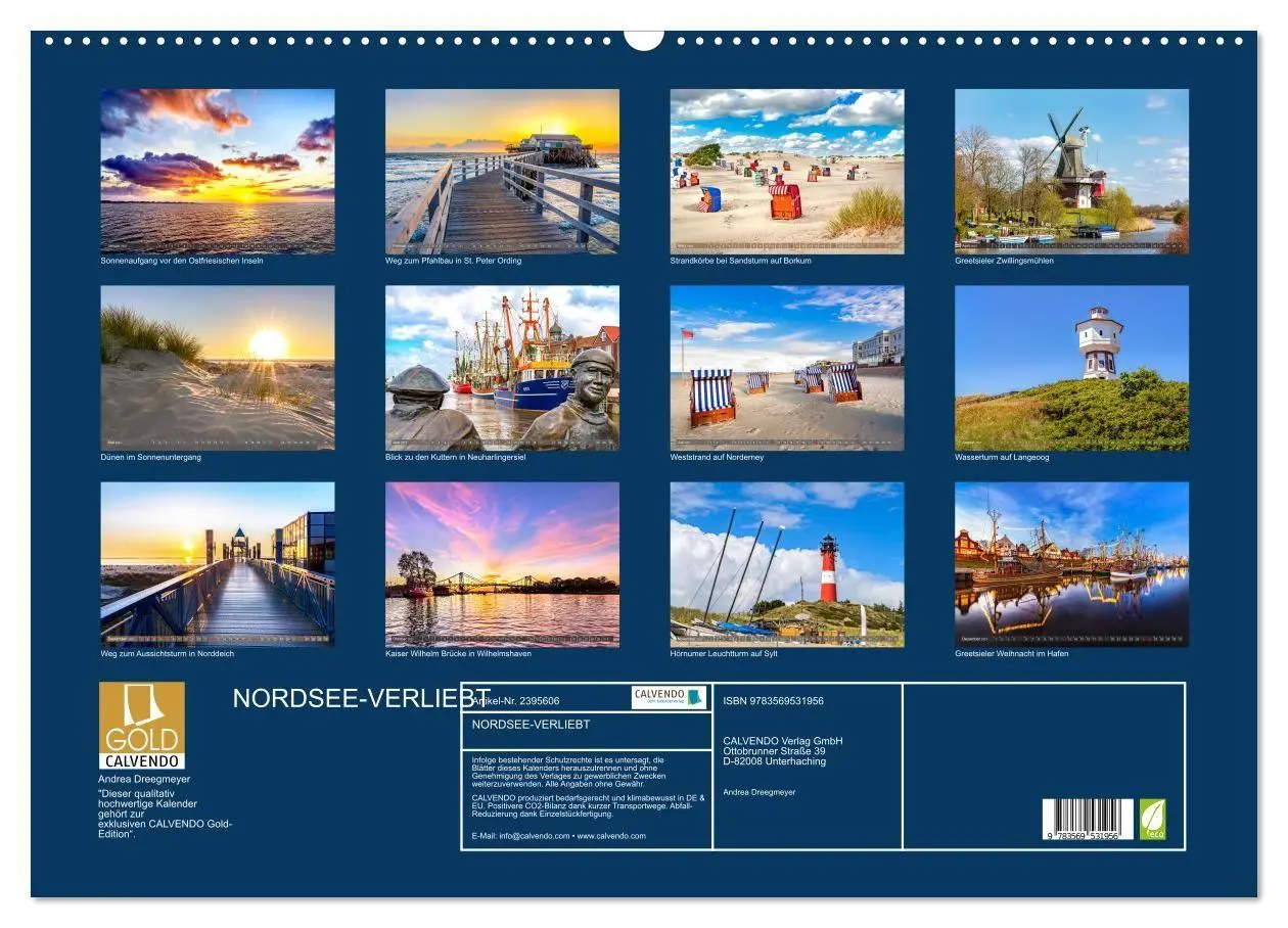 Bild: 9783569531956 | NORDSEE-VERLIEBT (Wandkalender 2027 DIN A2 quer), CALVENDO...