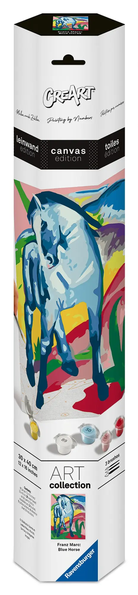 Cover: 4005555232056 | CreArt, Malen nach Zahlen Art Collection - Blaues Pferd (Franz Marc)