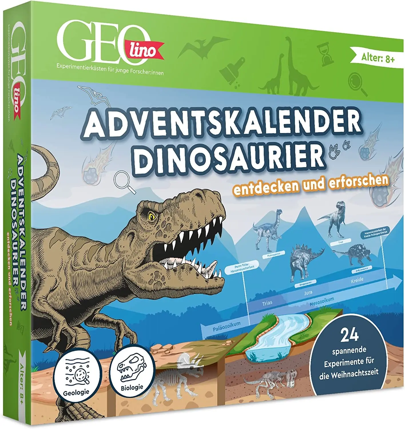 Cover: 4019631672056 | FRANZIS 67205 - GEOlino Adventskalender Dinosaurier - entdecken und...