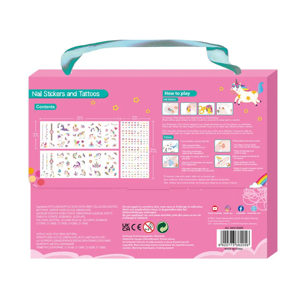 Bild: 6920773382056 | Nagelsticker &amp; Tattoos Einhorn | 6308205 | Deutsch | 2022 | AVENIR