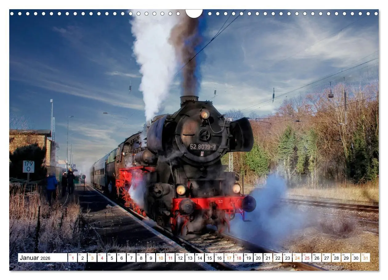 Bild: 9783457552056 | Dampflokomotiven - geliebte Kraftpakete (Wandkalender 2026 DIN A3...