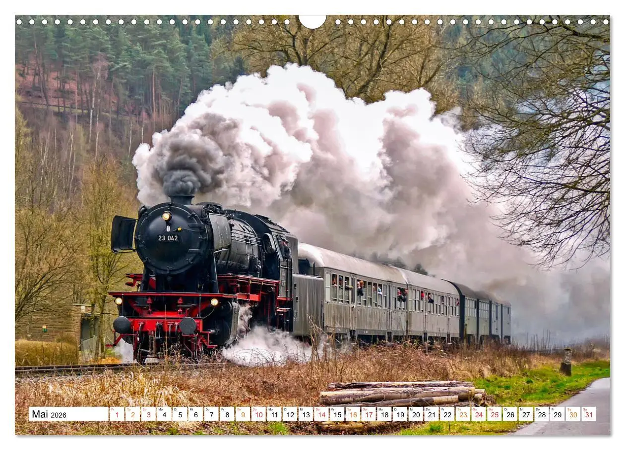 Bild: 9783457552056 | Dampflokomotiven - geliebte Kraftpakete (Wandkalender 2026 DIN A3...