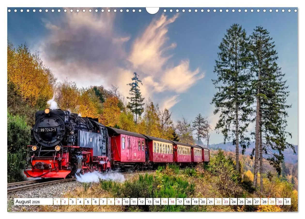 Bild: 9783457552056 | Dampflokomotiven - geliebte Kraftpakete (Wandkalender 2026 DIN A3...