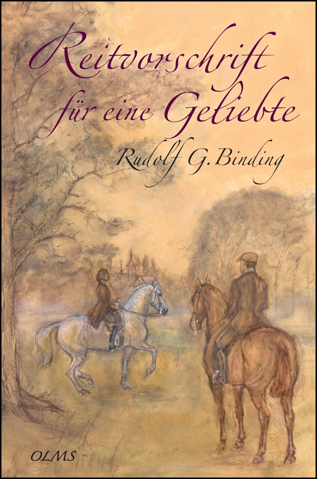 Cover: 9783758202056 | Reitvorschrift für eine Geliebte | Rudolf Binding | Buch | 100 S.