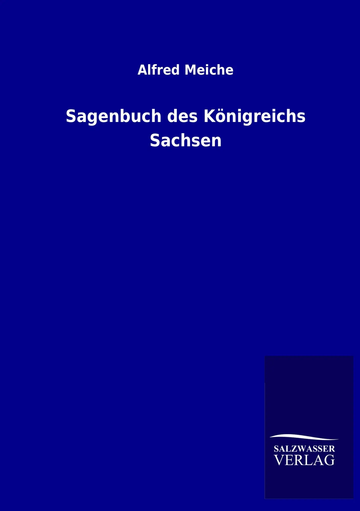 Cover: 9783846002056 | Sagenbuch des Königreichs Sachsen | Alfred Meiche | Taschenbuch | 2013