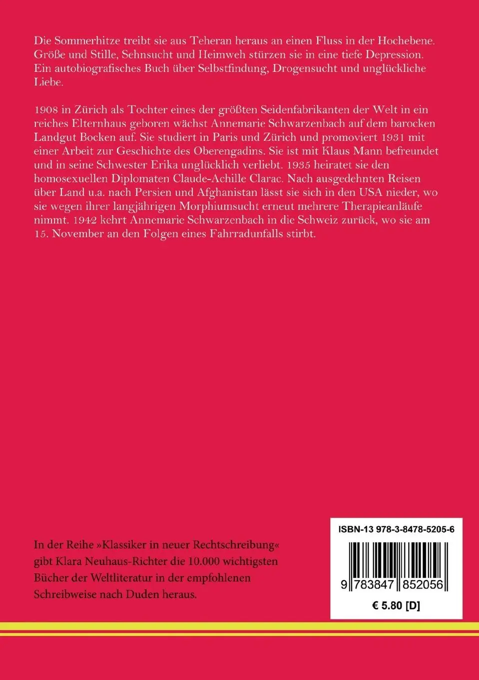 Rückseite: 9783847852056 | Das glückliche Tal | (Band 166, Klassiker in neuer Rechtschreibung)