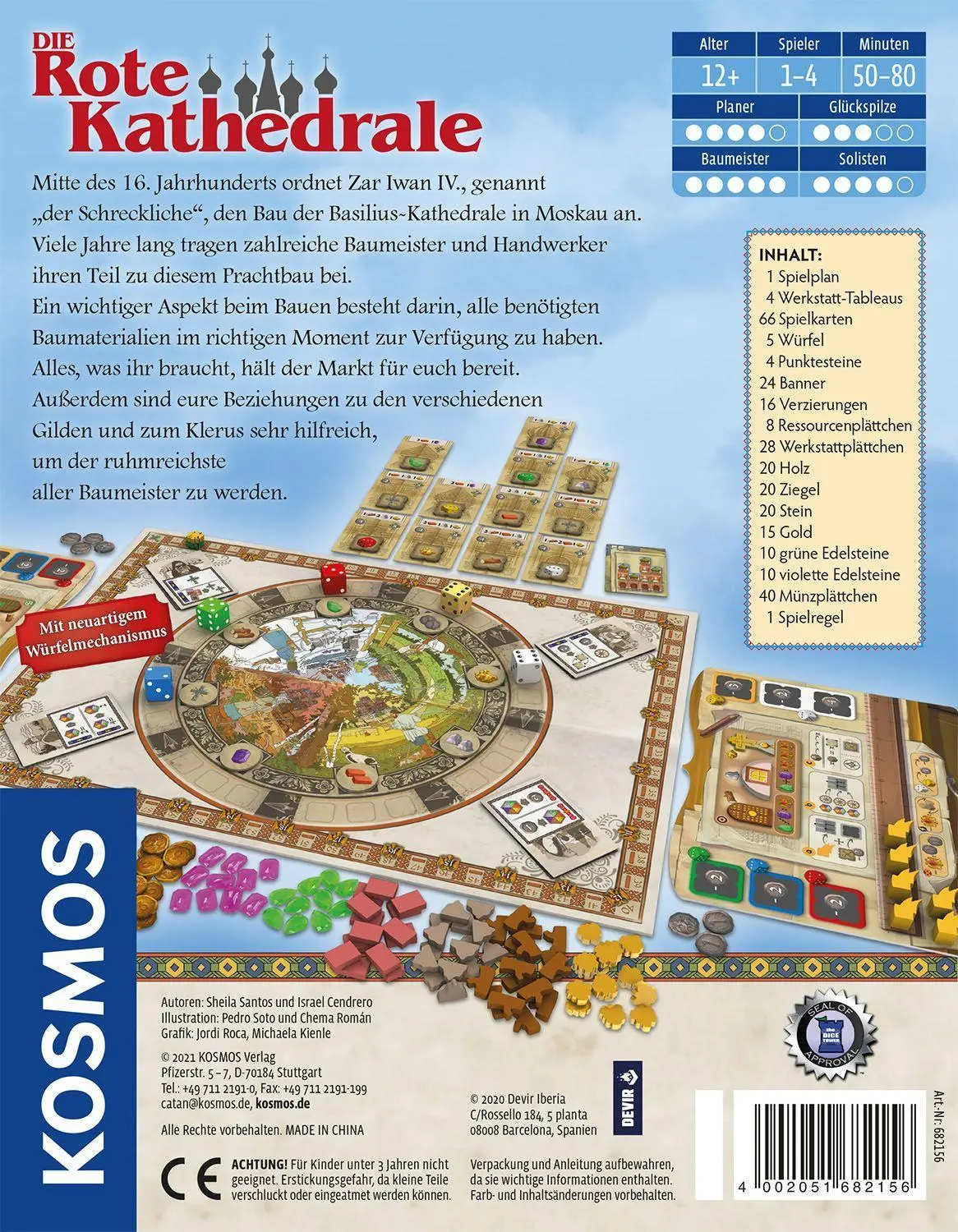 Bild: 4002051682156 | Die Rote Kathedrale | Sheila Santos (u. a.) | Spiel | Brettspiel