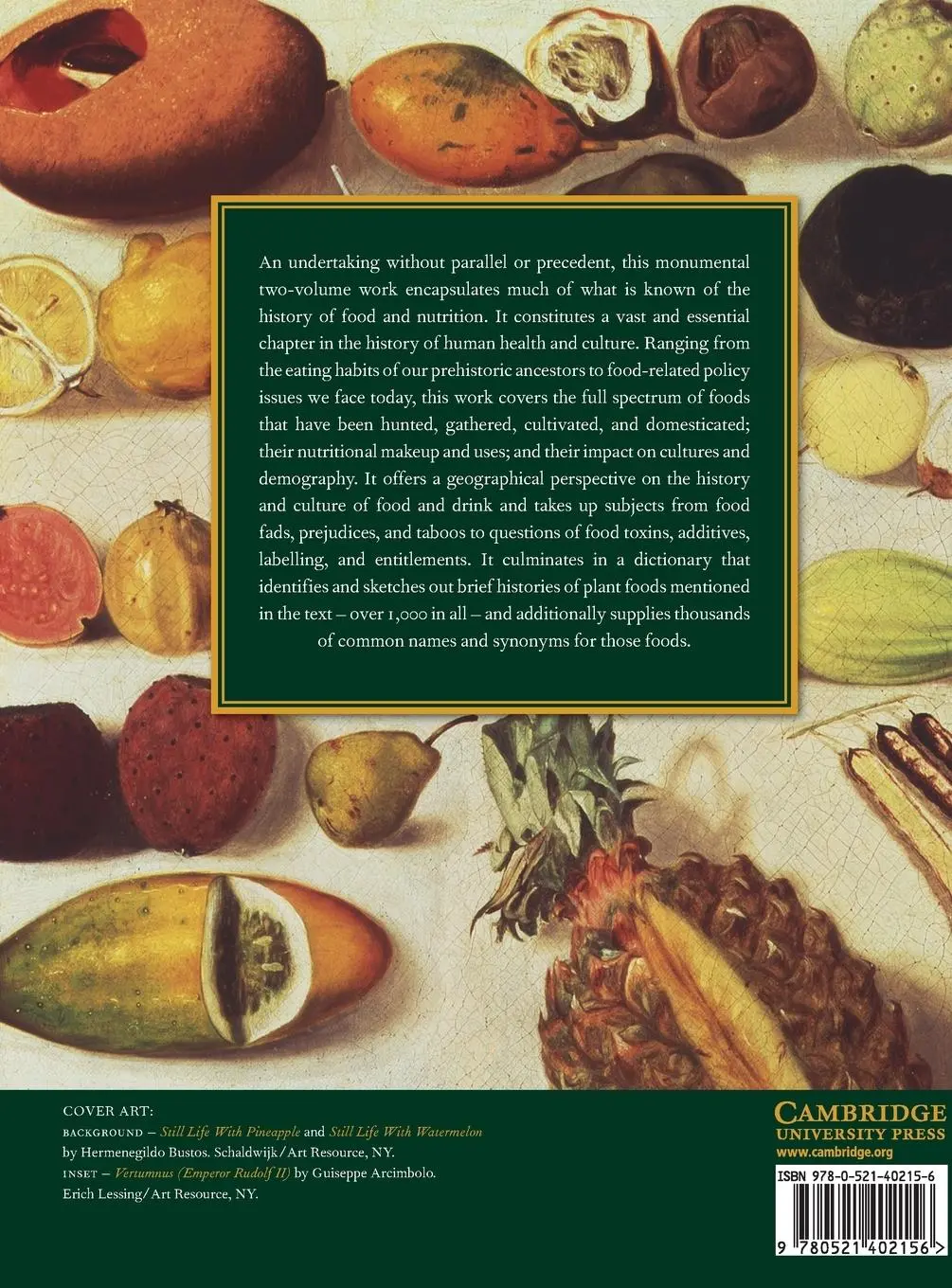 Rückseite: 9780521402156 | The Cambridge World History of Food | Kenneth F. Kiple (u. a.) | Buch