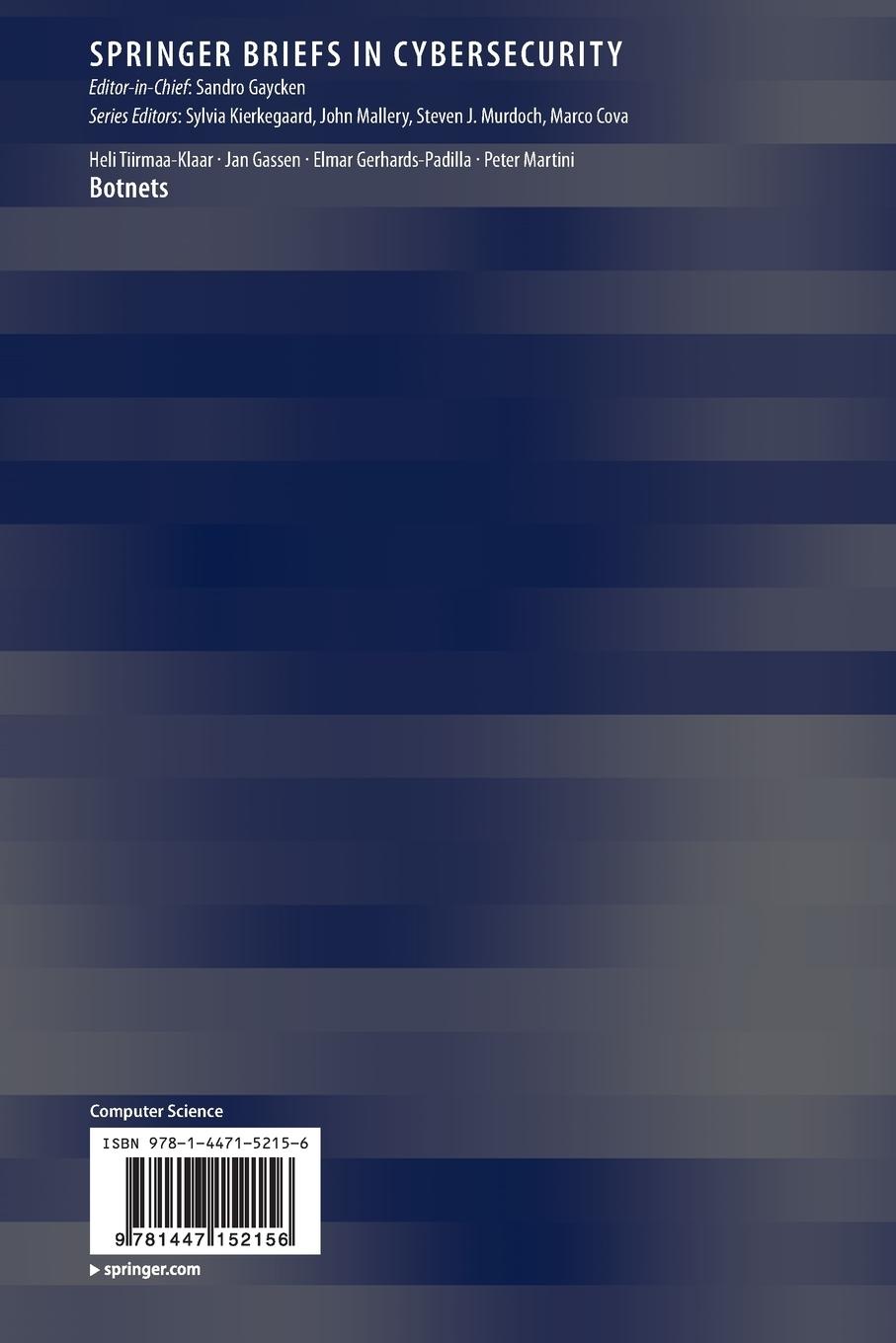 Rückseite: 9781447152156 | Botnets | Heli Tiirmaa-Klaar (u. a.) | Taschenbuch | Paperback | viii