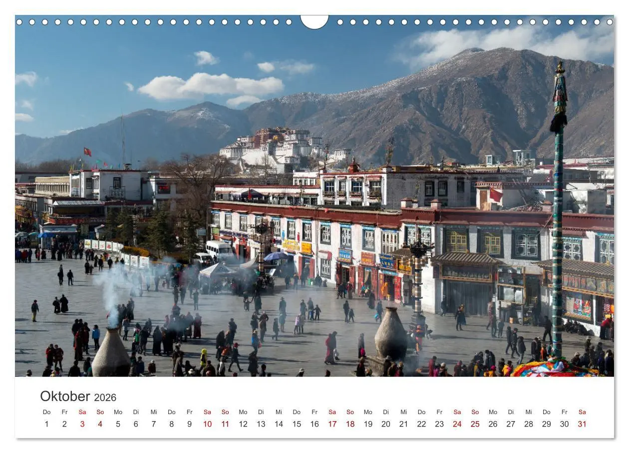Bild: 9783457472156 | Tibet - Kloster und Landschaft (Wandkalender 2026 DIN A3 quer),...