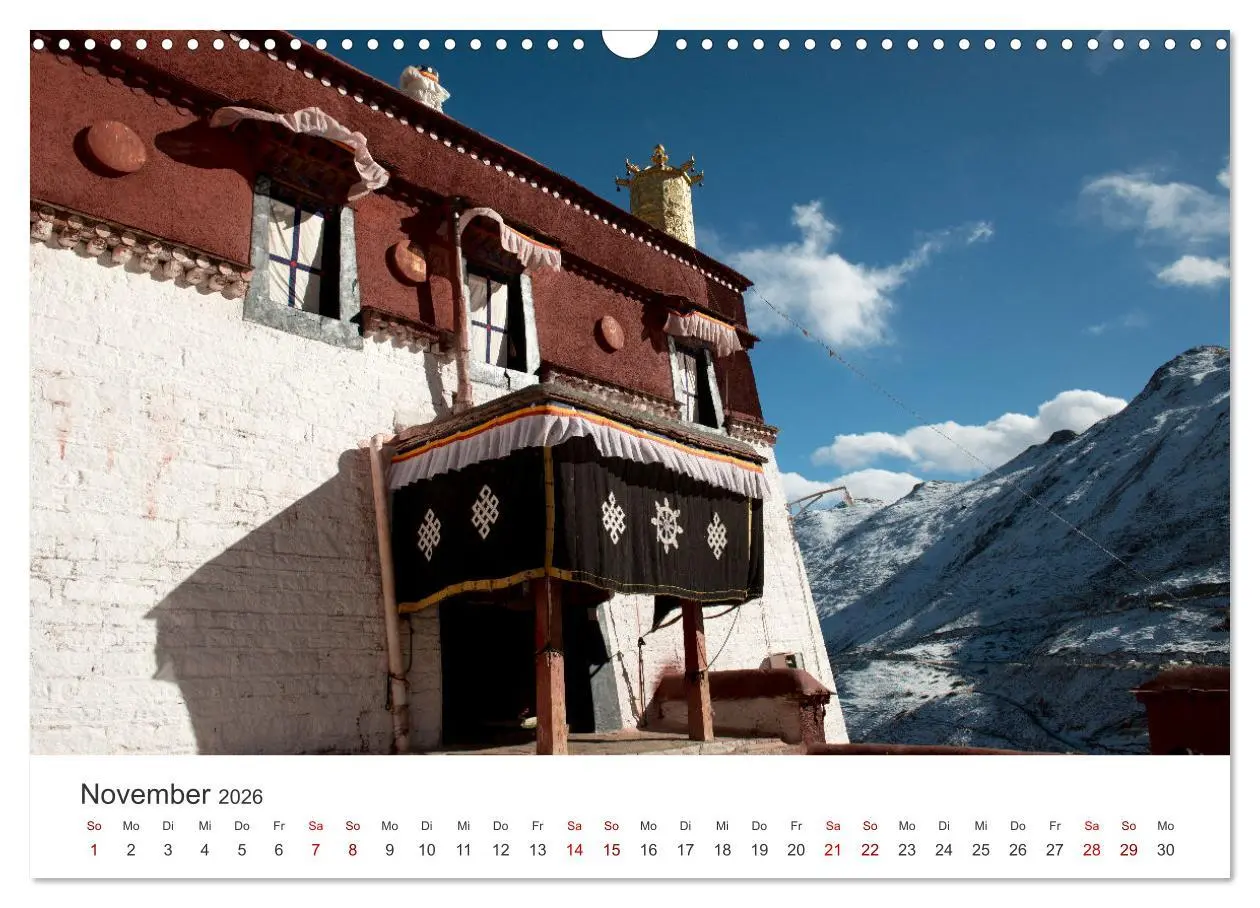 Bild: 9783457472156 | Tibet - Kloster und Landschaft (Wandkalender 2026 DIN A3 quer),...
