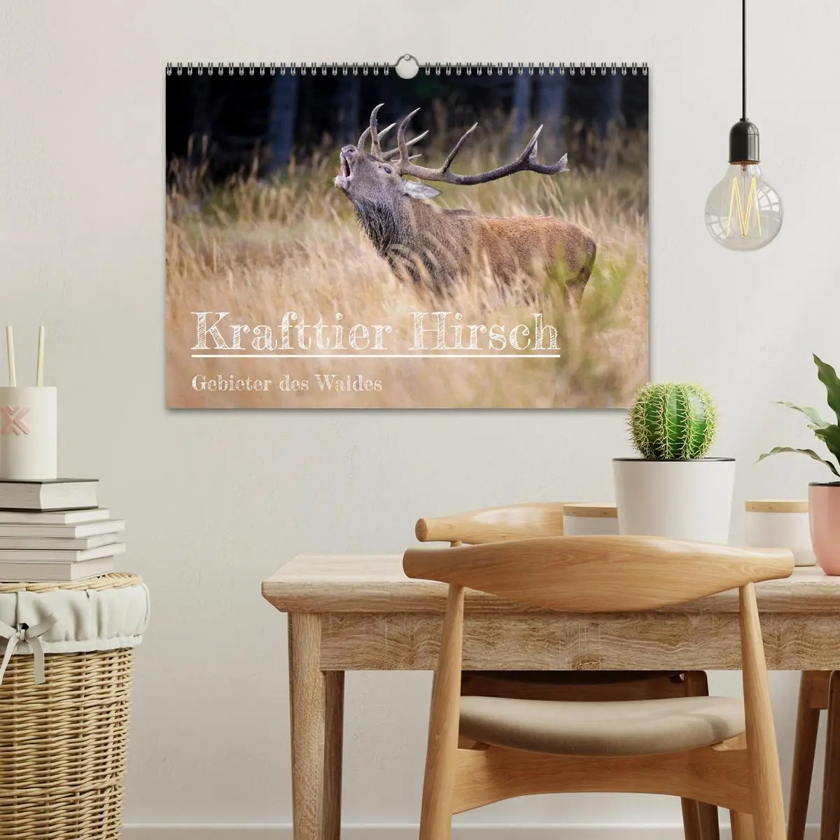 Bild: 9783457612156 | Krafttier Hirsch (Wandkalender 2026 DIN A3 quer), CALVENDO...