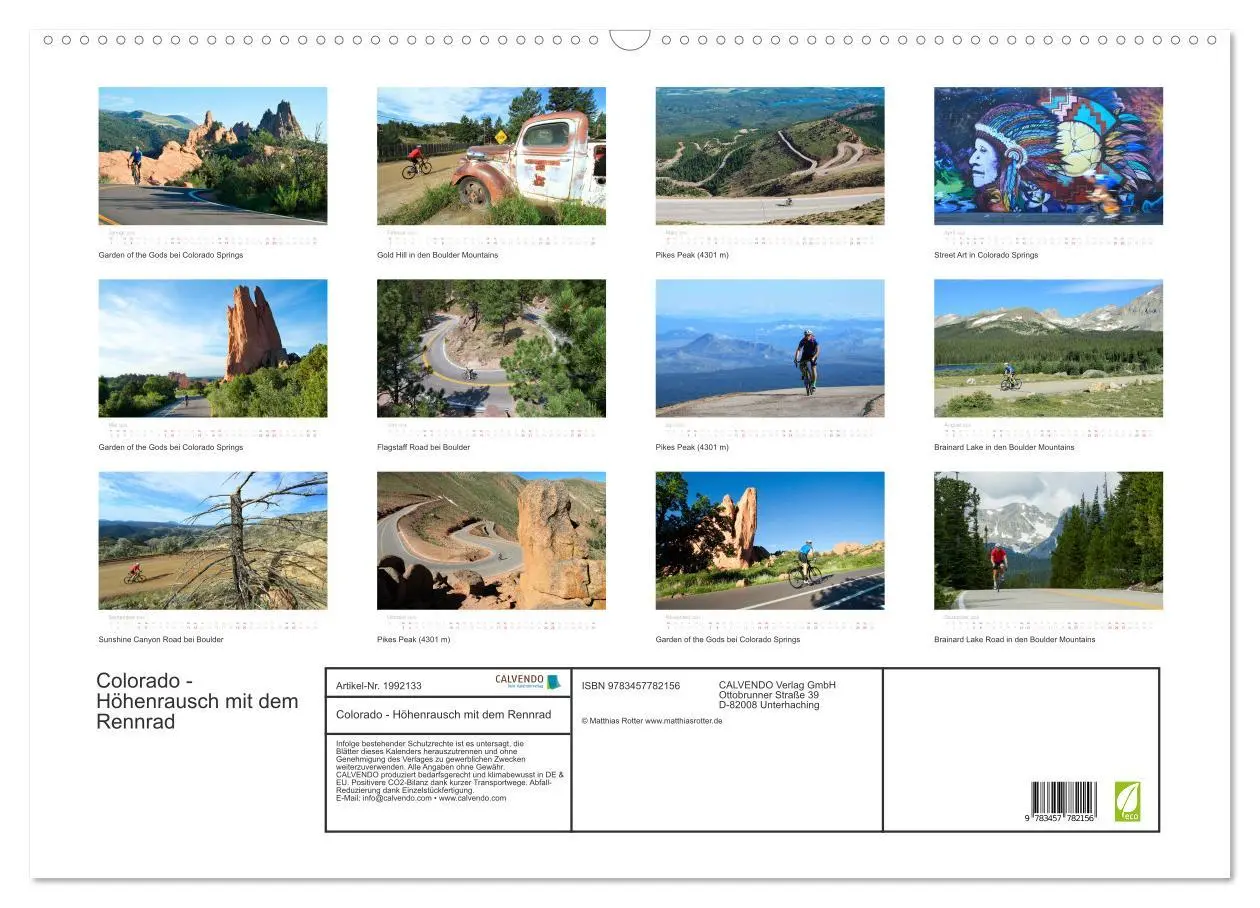 Bild: 9783457782156 | Colorado - Höhenrausch mit dem Rennrad (Wandkalender 2026 DIN A2...