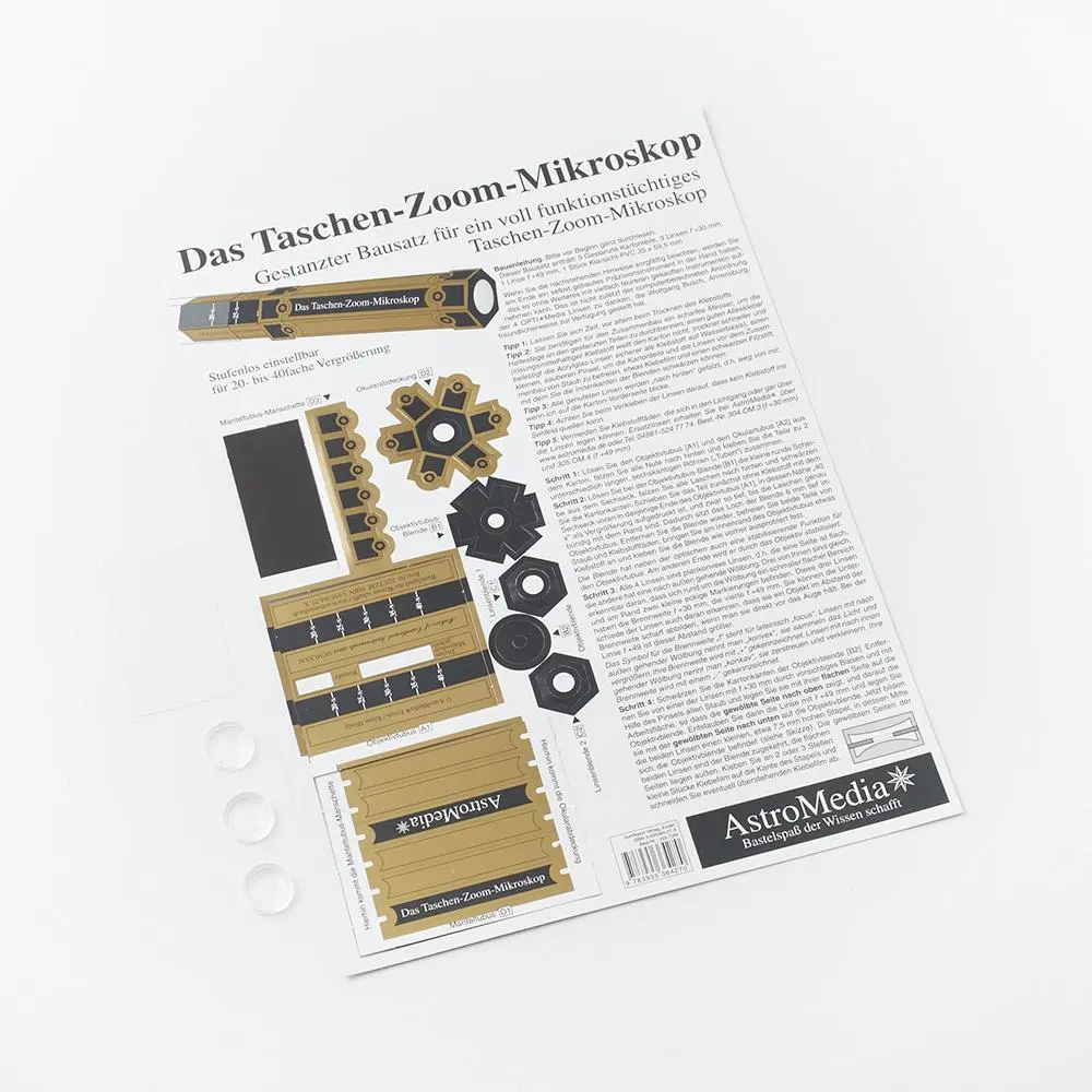 Cover: 4260568972256 | Das Taschen-Zoom-Mikroskop | Klaus Hünig | Deutsch | 2003