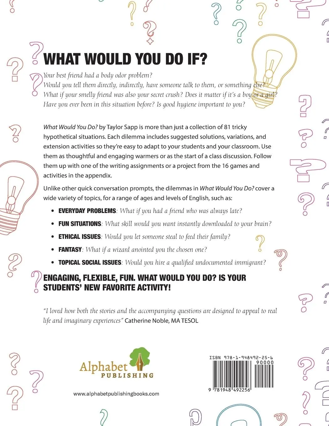 Rückseite: 9781948492256 | What Would You Do? | Taylor Sapp | Taschenbuch | Englisch | 2019