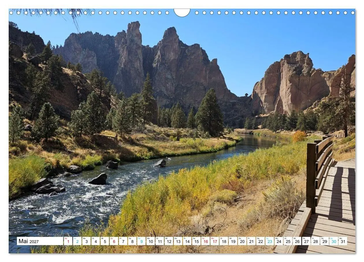 Bild: 9783594392256 | Oregon - Farben der Wildnis (Wandkalender 2027 DIN A3 quer),...