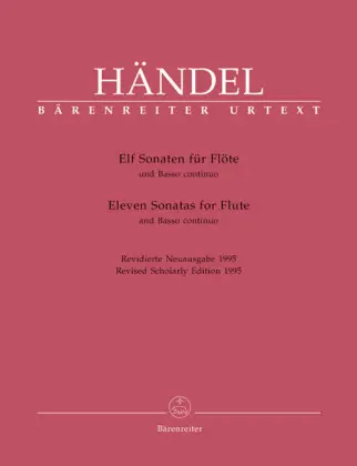 Cover: 9783761842256 | Elf Sonaten für Flöte und Basso continuo. Eleven Sonatas for Flute...