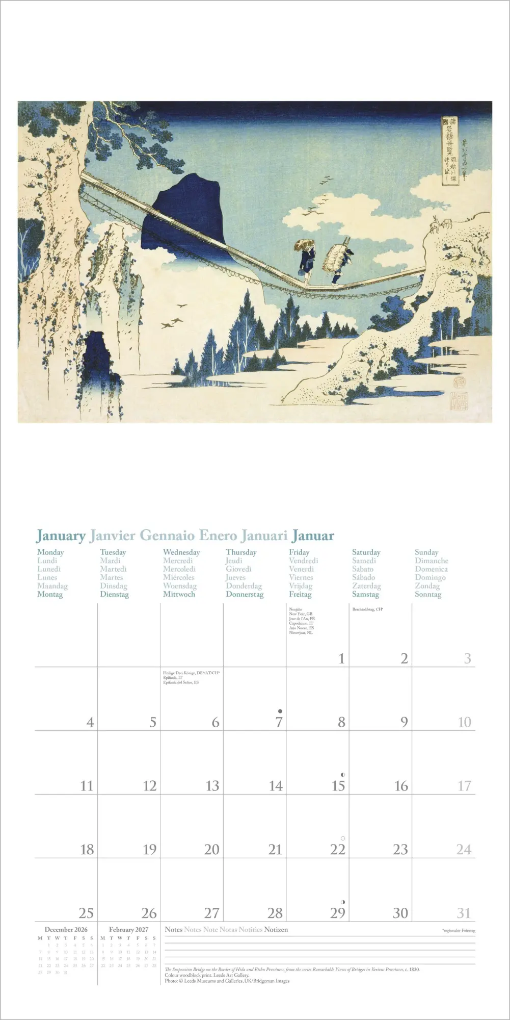 Bild: 4069095012356 | Hokusai 2027 | Neumann Verlage GmbH &amp; Co KG | Kalender | 14 S. | 2027