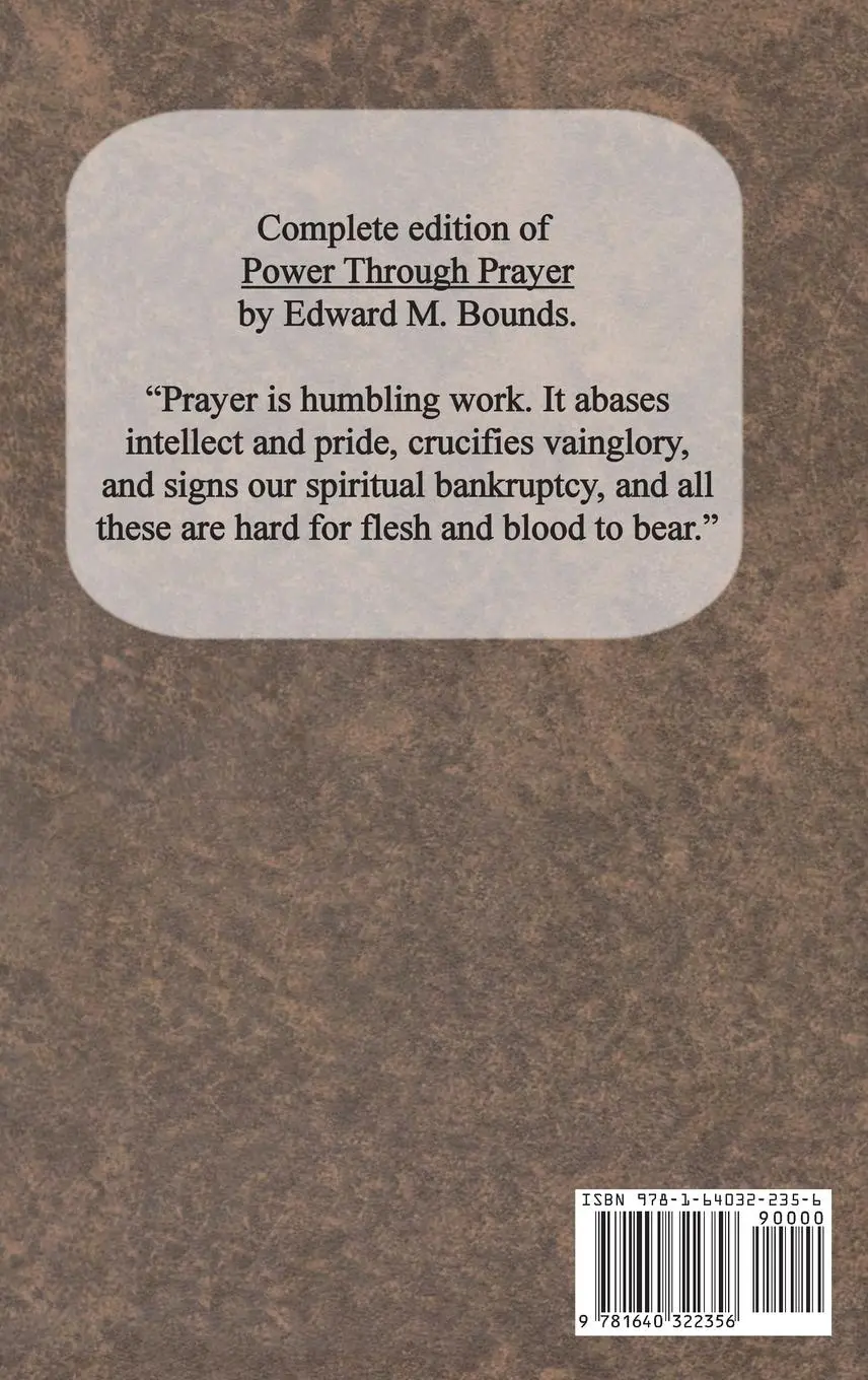 Rückseite: 9781640322356 | Power Through Prayer | E. M. Bounds | Buch | Gebunden | Englisch