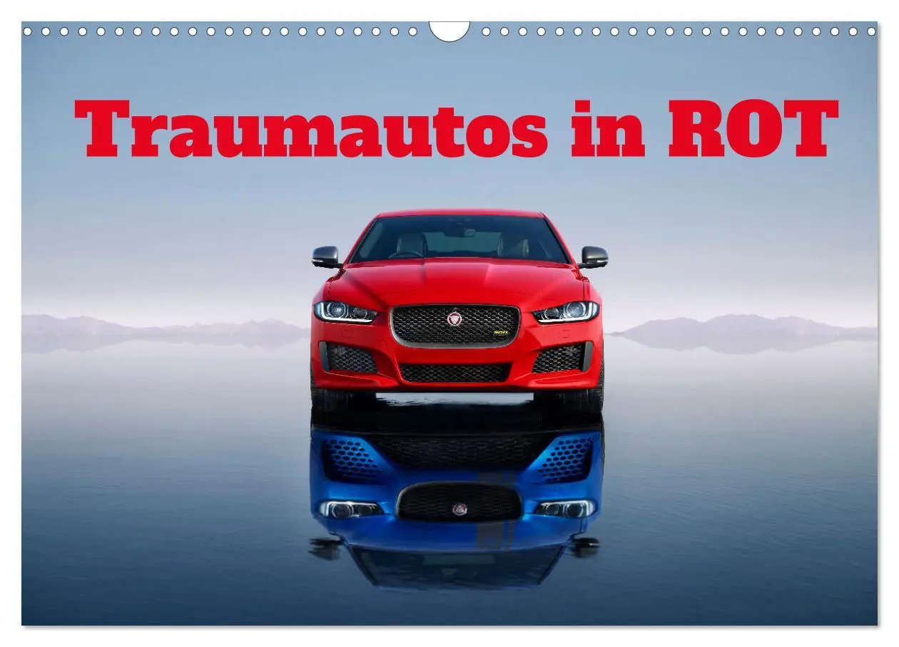 Cover: 9783457522356 | Traumautos in Rot (Wandkalender 2026 DIN A3 quer), CALVENDO...