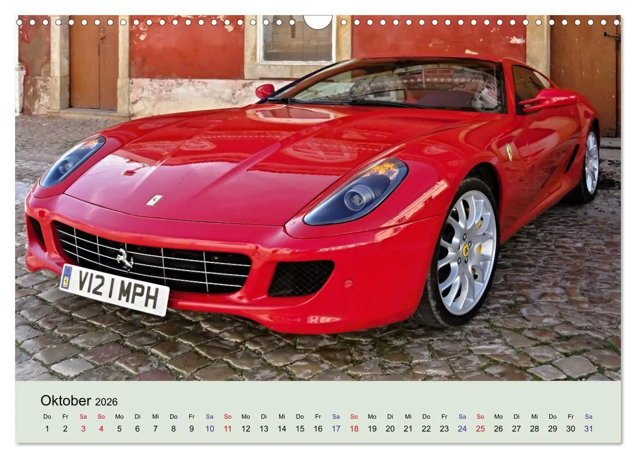 Bild: 9783457522356 | Traumautos in Rot (Wandkalender 2026 DIN A3 quer), CALVENDO...