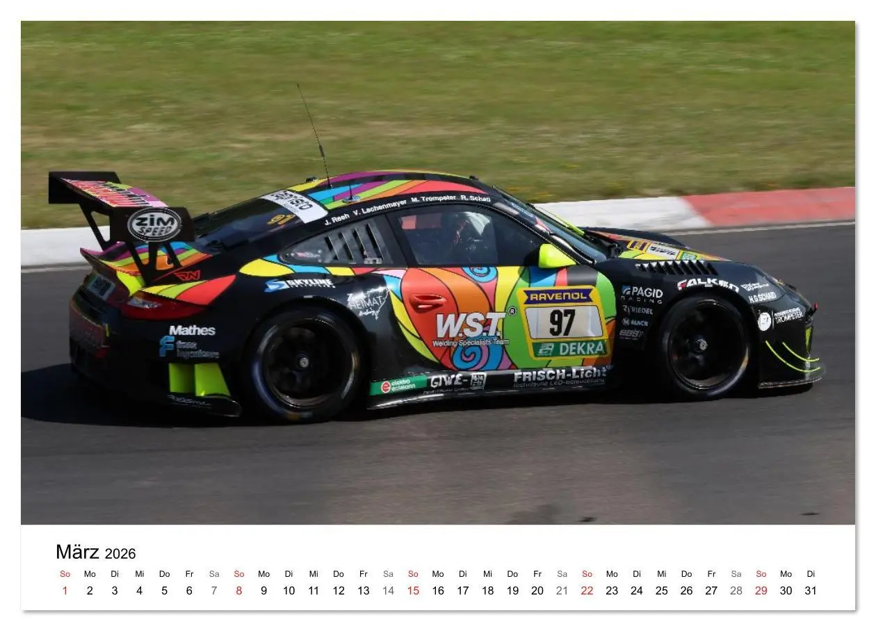 Bild: 9783516232356 | 24h am Ring (hochwertiger Premium Wandkalender 2026 DIN A2 quer),...