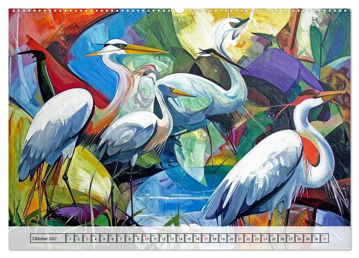 Bild: 9783516922356 | Farbenfrohe Tierbilder (hochwertiger Premium Wandkalender 2027 DIN...