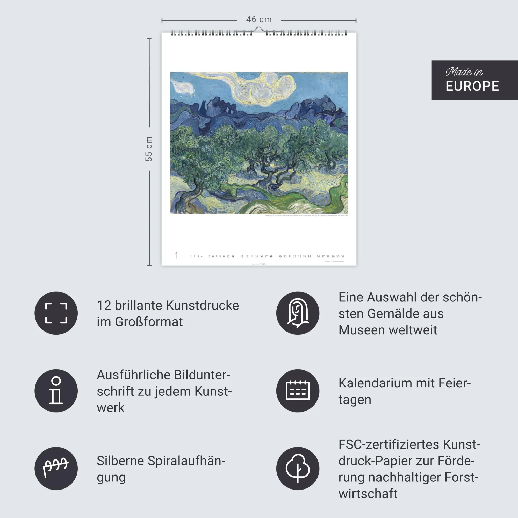 Bild: 9783839902356 | Vincent van Gogh Edition Kalender 2026 | Vincent van Gogh | Kalender