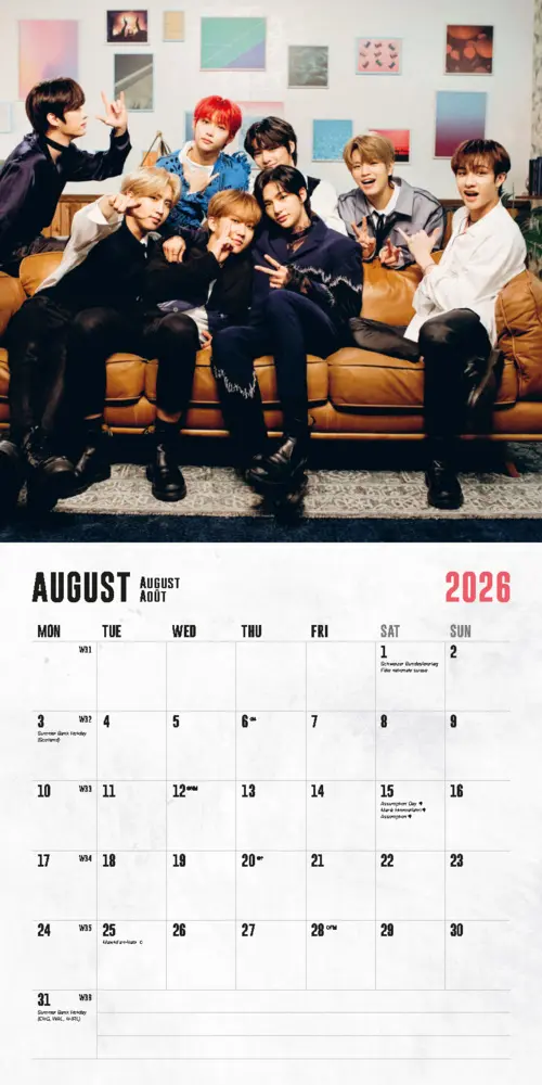 Bild: 9798893612356 | Stray Kids Kalender 2026 | Kalender | 14 S. | Deutsch | 2026
