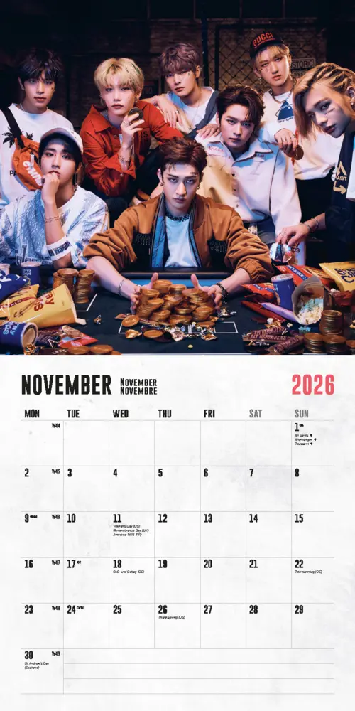 Bild: 9798893612356 | Stray Kids Kalender 2026 | Kalender | 14 S. | Deutsch | 2026