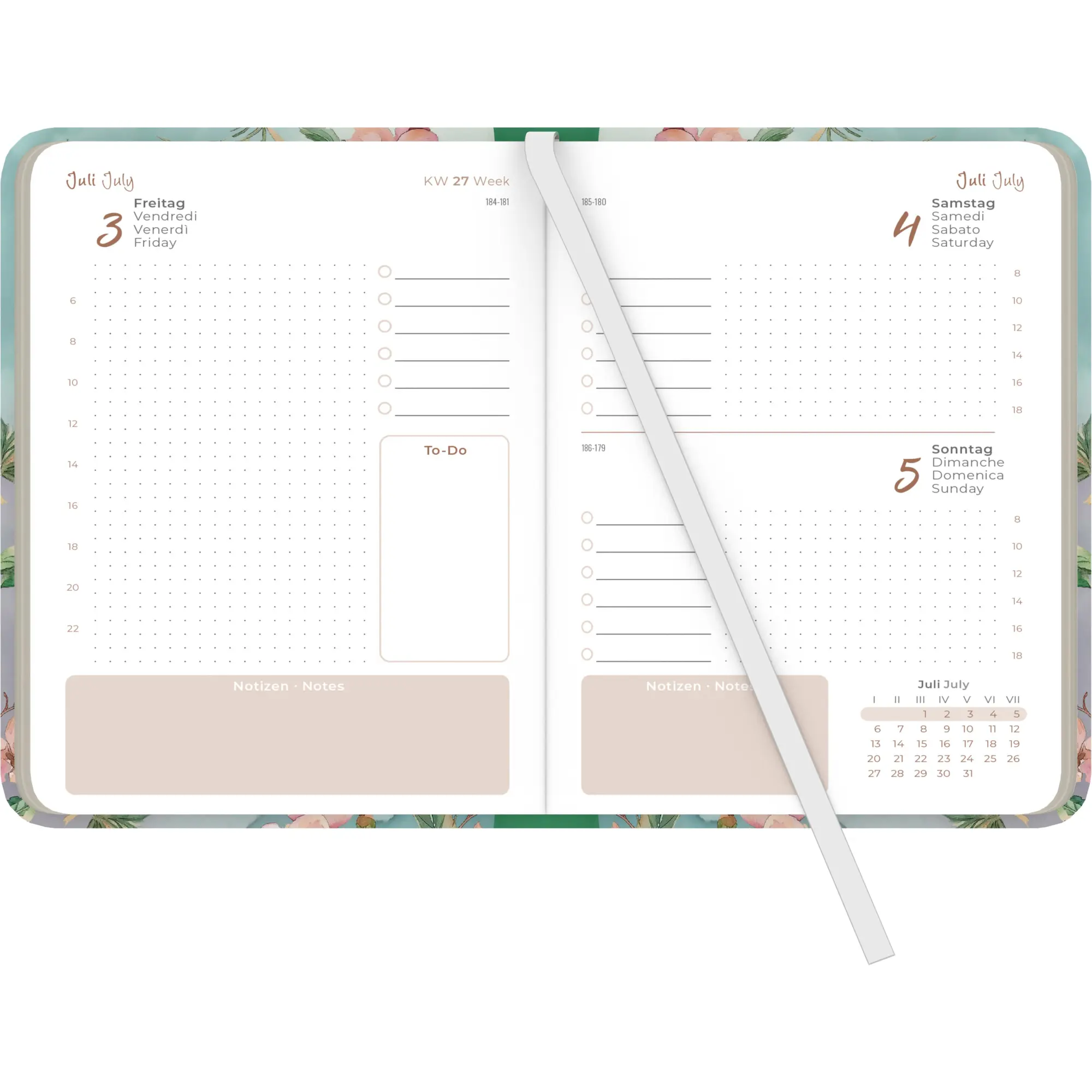 Bild: 4069095002456 | Daily Journal Hummingbird 2026 - Taschen-Kalender A6 - Kolibri -...