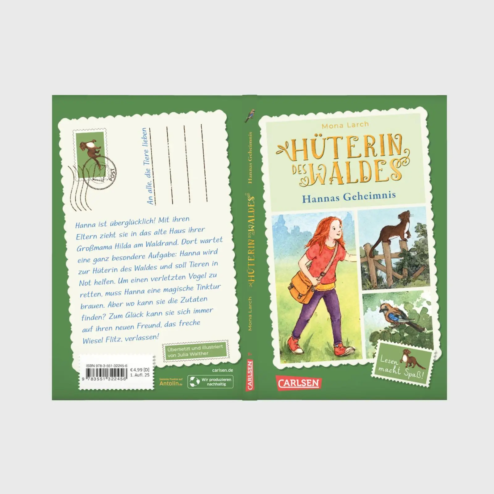 Bild: 9783551322456 | Hüterin des Waldes 1: Hannas Geheimnis | Mona Larch | Taschenbuch