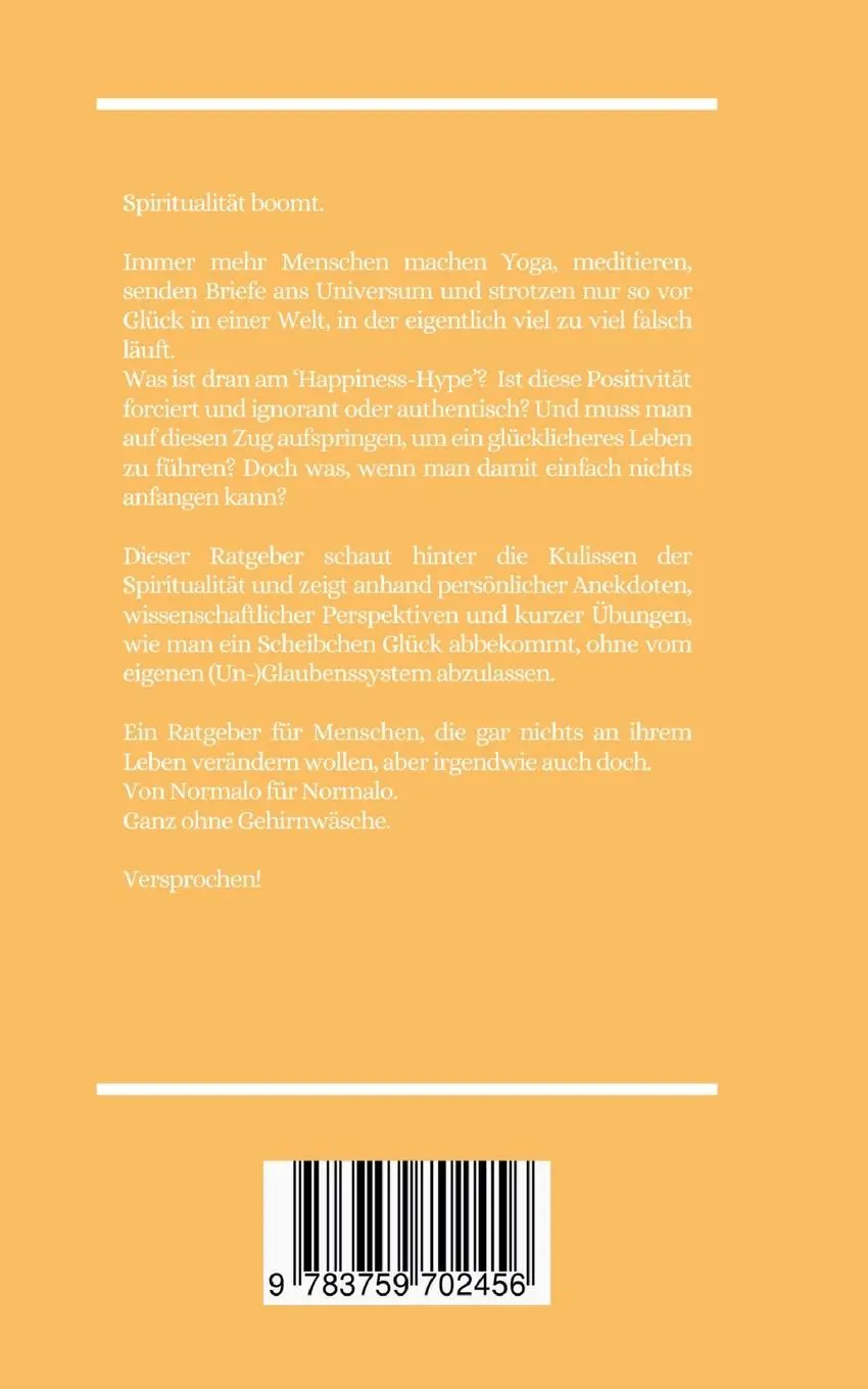 Rückseite: 9783759702456 | Zufall Schicksal Scheißegal | Claudia Mertinger | Taschenbuch | 188 S.
