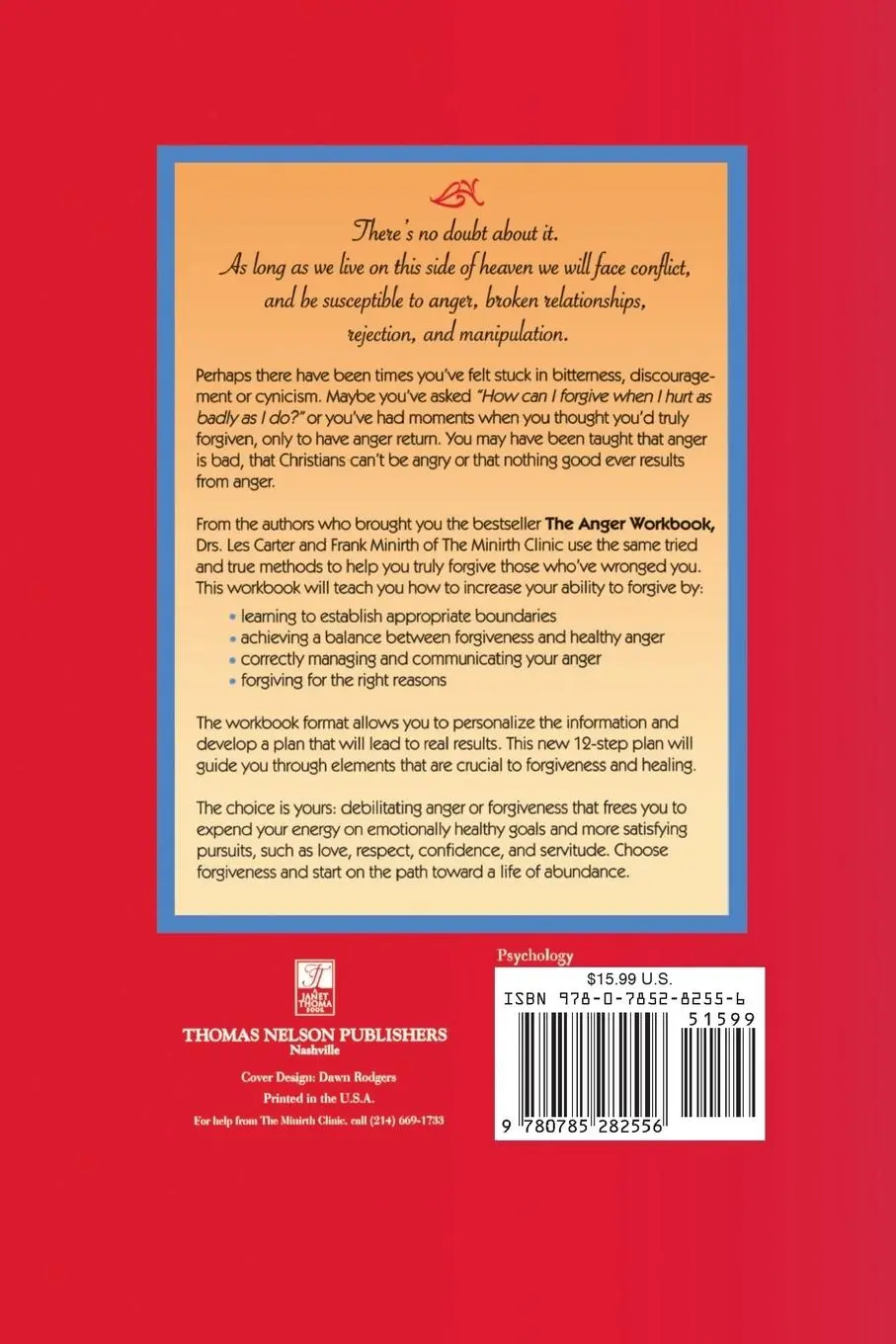 Rückseite: 9780785282556 | The Choosing to Forgive Workbook | Les Carter | Taschenbuch | Englisch