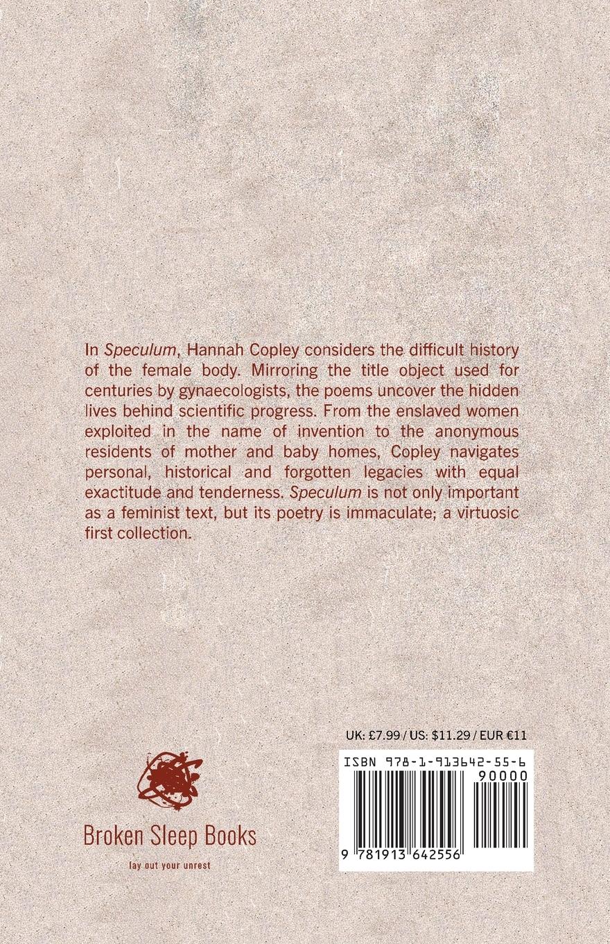 Rückseite: 9781913642556 | Speculum | Hannah Copley | Taschenbuch | Englisch | 2021
