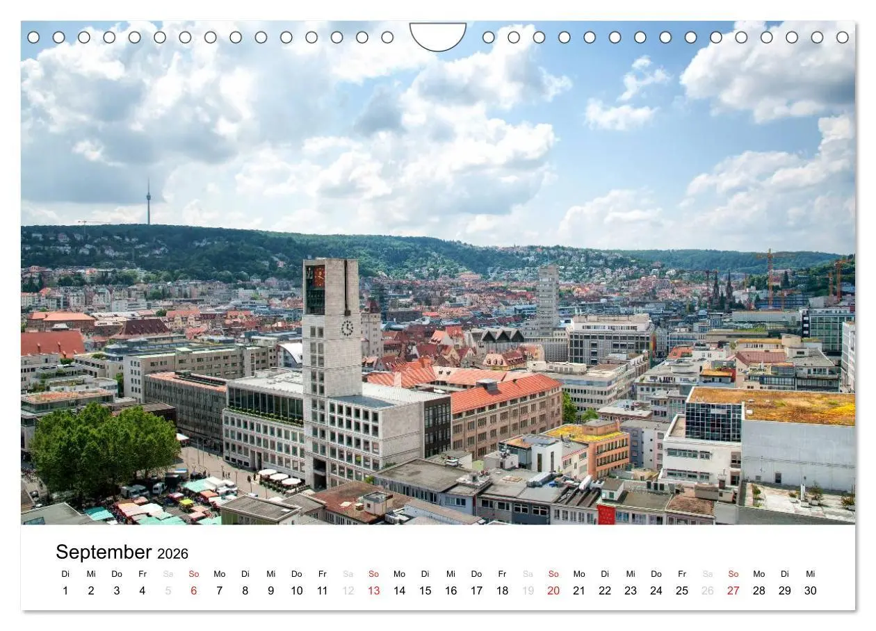 Bild: 9783457982556 | stadtansichten stuttgart (Wandkalender 2026 DIN A4 quer), CALVENDO...